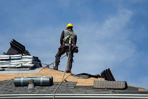 Professional Flat Roof Repair technician working in Warren, PA
